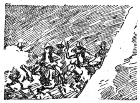 cowboys riding in a group