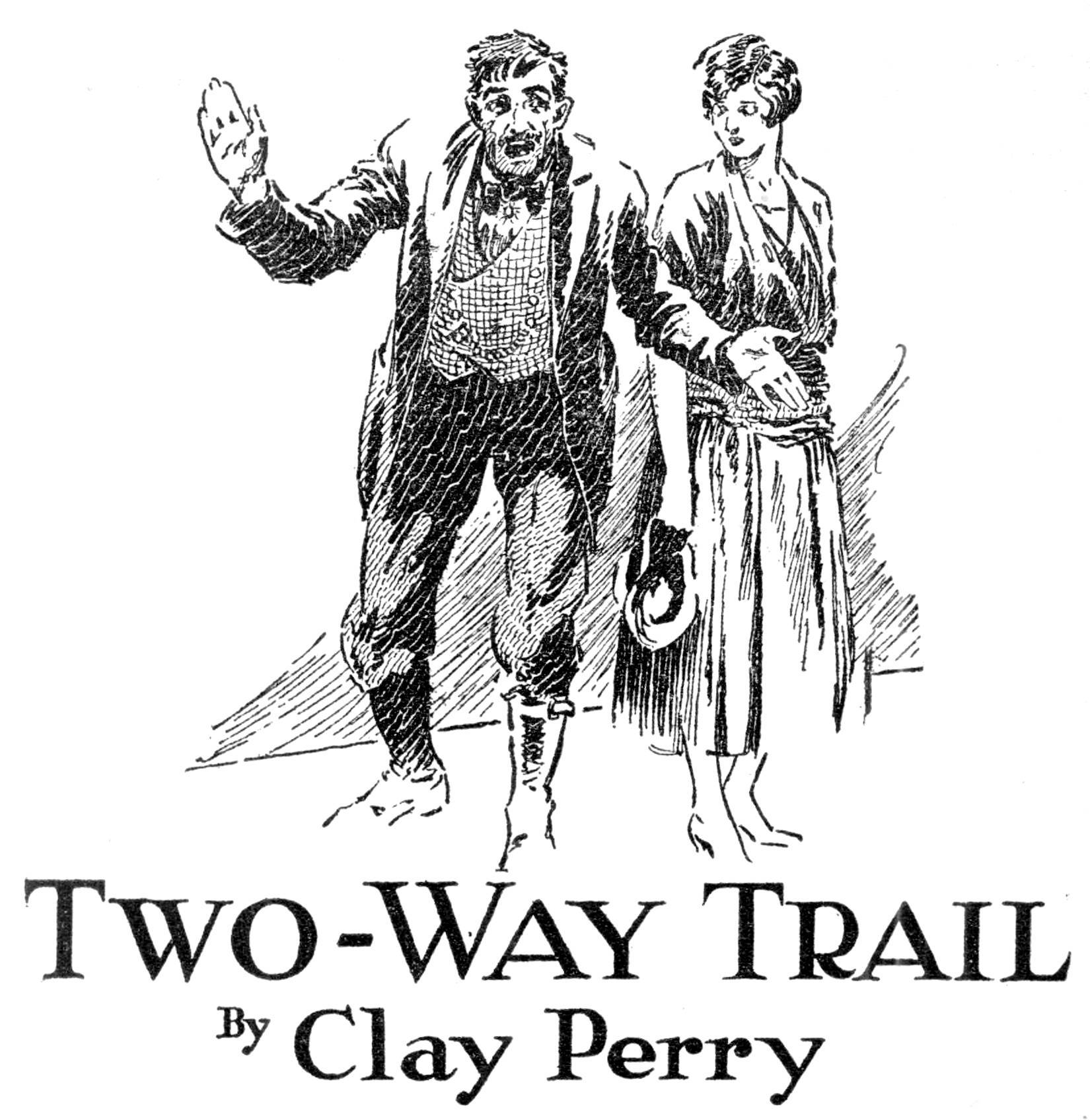 A man pleads for a girl standing next to him